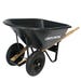 Centurion Wheelbarrow Dual-Wheel 8 cu. ft. Black 440 lbs.