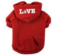 Fashion Pet Love That Hoodie Dog Sweater Classic Small Red