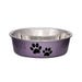 Loving Pets Bella Dog Bowl Large Grape Metal
