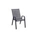 Backyard Expressions Patio Chair Stack Dark Brown