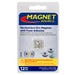 Master Magnetics Disc Magnets with Adhesive Super Neodymium 12 Pack