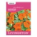 Livingston Seed Nasturtium Salmon Orange Seed