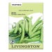 Livingston Seed Garden Bean Gourmet Green Seed
