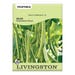 Livingston Seed Bush Bean Slenderette Green Seed