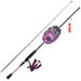 South Bend Ready2Fish Plus Fishing Rod Spin Combo Kit All Species Purple 52 Piece