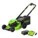 Greenworks Push Mower with Battery/Charger 21 in. 80V/5.0 Ah Cordless Electric 2541302