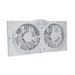 VisionAir Window Fan Reversible Twin with Thermostat 9 in.