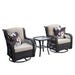 Wicker Swivel Furniture Set 3 pc.
