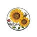 Backyard Expressions Outdoor Decoration Sunflower Bee Wheel 21.5 in.