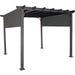Backyard Expressions Pergola Garden 10 ft. x 10 ft. Black