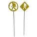 Backyard Expressions Stake Assortment Yeti Garden 42 in.