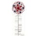 Backyard Expressions Spinner Solar Met Patriotic 42 in.
