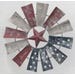 Backyard Expressions Wall Hanging Red White Blue Windmill 12 in.