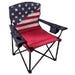Backyard Expressions Chair Flag Camp with Cooler