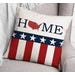 Backyard Expressions Pillow Patriotic Home 16 in.