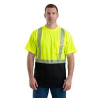 Berne Hi Vis Men's Short Sleeve T-Shirt Class 2 Color Blocked
