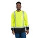 Berne Hi Vis Men's Long Sleeve T-Shirt Class 3 Color Blocked