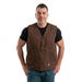 Berne Heartland Men's Vest Sherpa Lined V-Neck Washed Duck