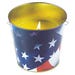 Citronella Wax Candle Bucket Metal Flag 16 oz.