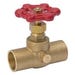 Gate Valve CxC Stop and Waste 3/4 in. Brass