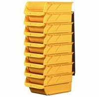 Storage Bins Yellow 8 Pack