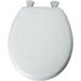 Toilet Seat Round White Wood