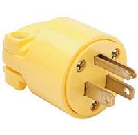 Plug Heavy Duty 15A Yellow