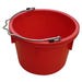 Bucket 8 qt. Red Plastic