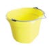 Flatback Bucket 8 qt. Yellow Plastic