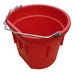 Master Rancher Flatback Bucket 20 qt. Red Plastic