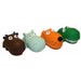 Squeaky Dog Toy Animal 3 in. Latex