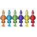 Squeaky Dog Toy Duck 11.5 in. Assorted Colors Plush Body/Cotton Rope Tail