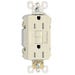 GFCI Duplex Receptacle Self-Test 15A Almond