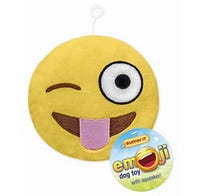 Squeaky Dog Toy Emoji Plush Plush