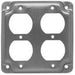 Square Duplex Cover 1/2 in. Rise 4 in.