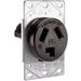 Flush Receptacle 30A Black