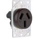 Flush Receptacle 50A Black