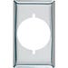 Receptacle Wall Plate 1 Gang 2.15 in. Chrome