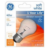 GE Lighting Light Bulb A15 40 Watt Clear