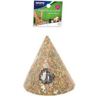 Ware&trade; Health-E Small Animal Treat Cone with Timothy Hay