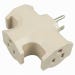 Master Electrician Outlet Adapter 3-Outlet Beige