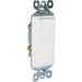 Decorator Switch Single Pole Grounded 15A White