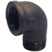 Street Elbow 90 Degree 3/8 in. Black Steel