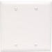 2 Blank Wall Plate 2 Gang White