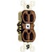 Duplex Receptacle 15A Brown