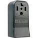 Surface Mount Receptacle Dry 30A Black