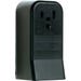 Surface Receptacle 2 Pole 50A Black