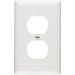 Duplex Wall Plate 1 Gang White