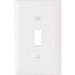 Toggle Wall Plate 1 Gang White