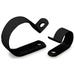 Clamp 1/2 in. Black Plastic 12 Pack